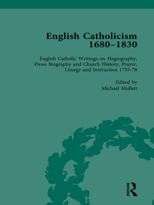 cover image of English Catholicism, 1680-1830, vol 4